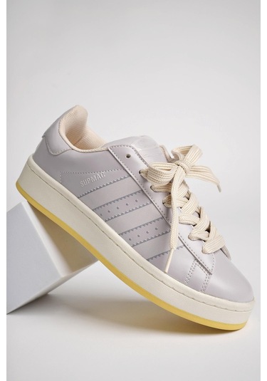 Muggo Kampus Garantili Kadın Ortopedik Günlük Bağcıklı Yürüyüş Koşu Sneaker Spor Ayakkabı 001