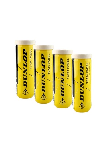 Dunlop Team Padel 3'lü 4 Kutu Padel Topu 601553 Çok Renkli