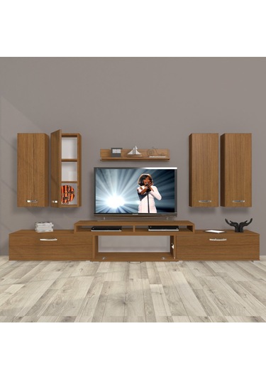 Decoraktiv Ekoflex 8d Slm Tv Ünitesi Tv Sehpası Ceviz