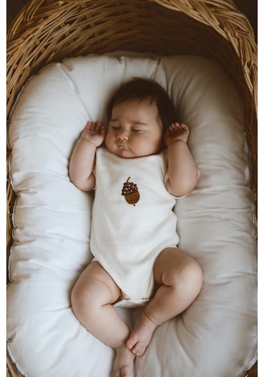 3lü Nakışlı Çıt Çıtlı Kısa Kollu Body Zıbın Model 1 Beyaz