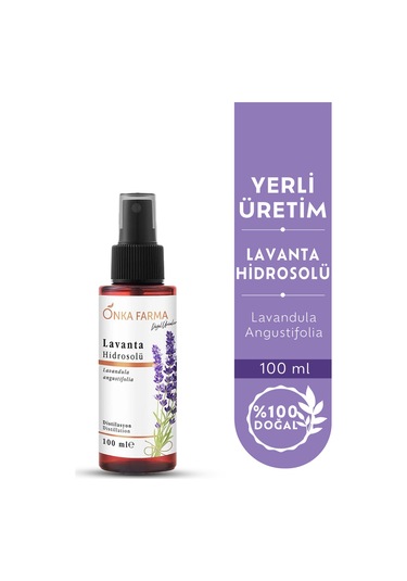 Onka Farma Lavanta Suyu Hidrosolü Tonik Yağı Alınmamış 100 ML