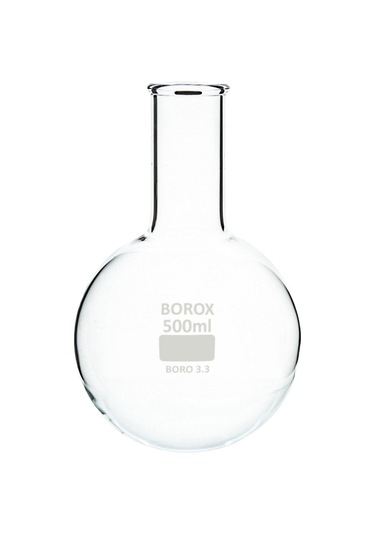 Cam Balon 1000 Ml Boro 3.3 - Kısa Boyunlu - Dibi Yuvarlak