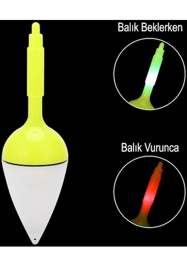 Effe Vuruş Sensörlü Işıklı Şamandıra - 40gr