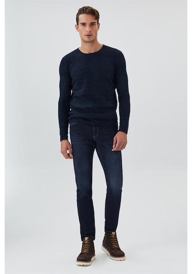 Lee Cooper Holden Erkek O Yaka Kazak Lacivert-15461 Lacivert