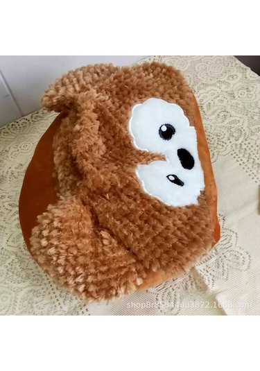 Sevimli Peluş Kapüşonlu U Şeklinde Yastık-feifei