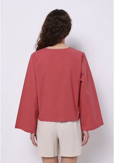 Colins Regular Fit Kadın Pembe Gömlek Cl1074031 Q1.v1 Prs Pembe