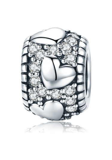 S925 Ayar Gümüş Parlatıcı Kalbim Boncuk Dıy Bilezik Kolye Aksesuarları Çok Renkli