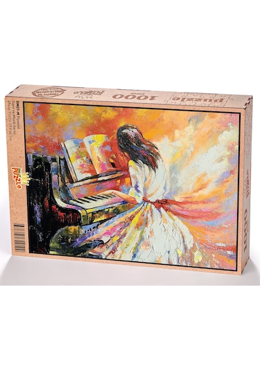 King Of Puzzle Piyanist Ahşap Puzzle 1000 Parça