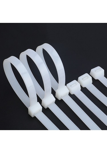 Kablo Bağı 7.5x450mm Beyaz 100 Adet