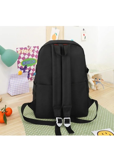 Fengdong 5 Adet/takım Genç Kızlar İçin Okul Çantaları Kalem Açık Vizon