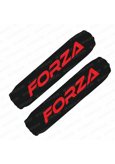 Forza Baskılı Amortisör Çorabı Kılıfı Kırmızı