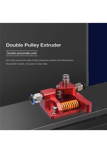 Gatherco Çift Dişli Ekstruder, Ender 3 Cr10 Cr-10 Pro Cr-10s Tornado Alüminyum Tahrik Beslemesi İle Uyumlu, 3d Yazıcı İçin