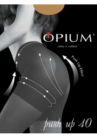Opıum Push Up 40 Den Modelleyen Külotlu Çorap, Toparlayıcı Şort. 16998802 Bej