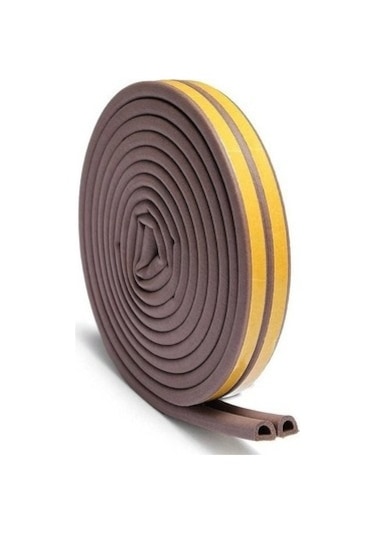 KAPI PENCERE FİTİLİ  KAUÇUK  2X3MT  6MT KAHVE