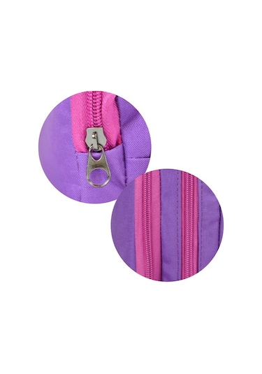 Tebag İki Gözlü Mor Kalem Çantası Mor
