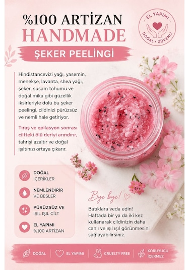 Hollywood Glow Sugar Scrub Body Butter Keshlee Farm Şeker Peelingi Pembe