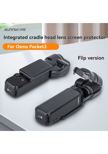 Qingmipy Osmo Pocket 3 İçin Sunnylife Silikon Korumalı Kılıf - Gimbap, Lens Ve Ekranı Tam Koruma, Kolay Açma-kapama Tabanlı Turuncu Kılıf Op3-bht745