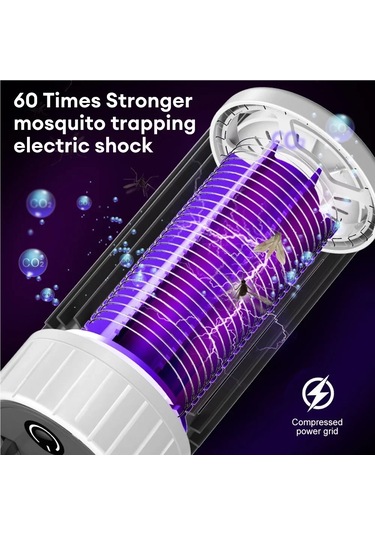 Jialan Elektrik Çarpması Sivrisinek Katili Lamba Usb Şarj Uv