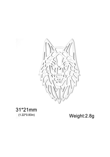 Olfil Broş-mini Kurt Tarzı Zarafeti Minimalizm 408285702 Gri