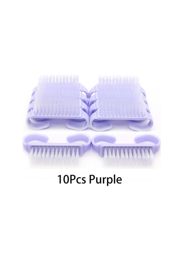 10/20/50/100 Adet Kolu Kavrama Tırnak Fırçası Tırnak Fırçalama Temizleme Tırnak Fırçaları Temizleyici Tırnak Scrubber Toplu Erkekler Kadınlar İçin Jearlyu Açık