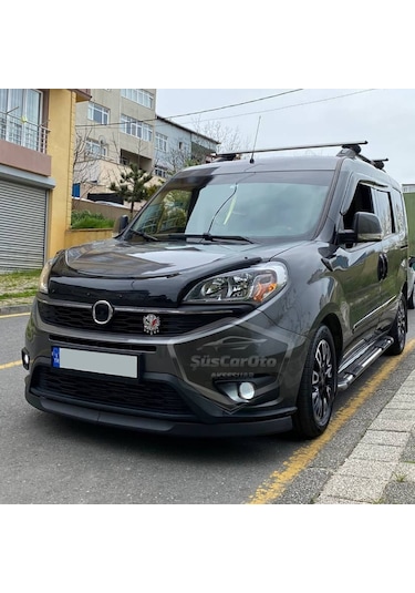 Fiat Doblo D4 2015-2021 Uyumlu Üniversal Astra H Lip Esnek Ön Lip 2 Parça Tampon Altı Dil Karlık Ön Ek 00 Şüscaroto Aksesuar