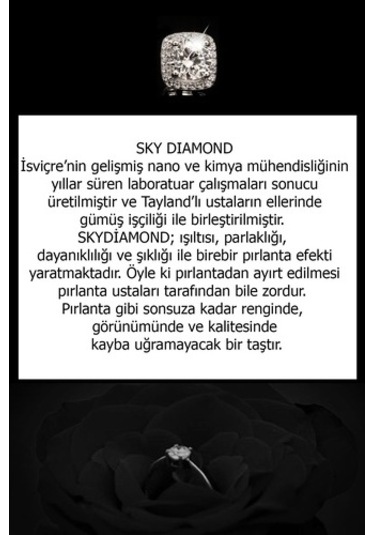 Sky Diamond Taş Detaylı Aleksandrayt Taşlı Gümüş Lüks Takı Seti