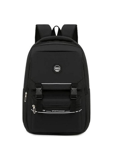 Gençler İçin Şık Ve Pratik Su Geçirmez Okul Çantası, Ortaokul Öğrencilerine Özel Dayanıklı Sırt Çantası, Gündelik Kullanım İçin Trend Tasarım Siyah