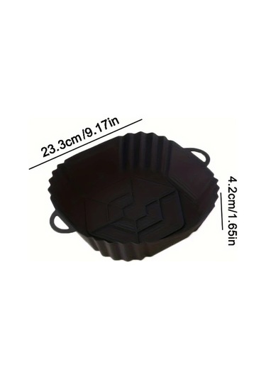 Maxaccess 3 Adet Katlanır Hava Fritözü Silikon Sepeti, Yapışmaz Pişirme Tepsisi, Isıya Dayanıklı İç Kap