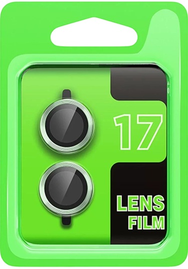 Newface Apple  Uyumlu  iPhone 17 Raze Metal Kamera Lens - Açık Yeşil