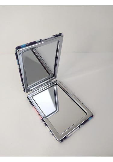 Ayna Taşınabilir Cep Çanta Makyaj Büyüteç Ayna Dikdörtgen Ayna 13931 Çok  Renkli