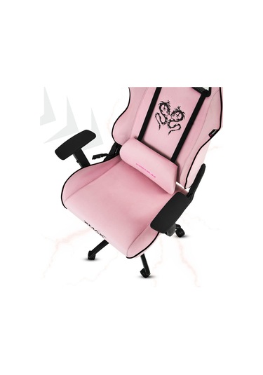 Rio Balerion Terletmez Kadife Kumaş Pembe Gaming Oyuncu Koltuğu -10 Pembe