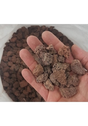 Pomza Taşı Iri Pomza 10-15 Mm Kırmızı Pomza Lav Taşı Miktar Seçin