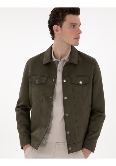 Pierre Cardin Erkek Haki Deri Mont-kaban 50312346-790 Haki