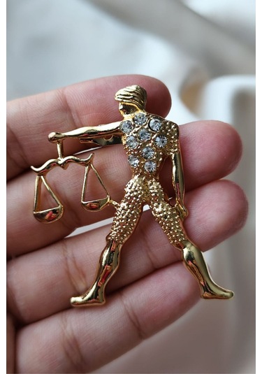 Harmonylibra Terazi Broşu Çok Renkli