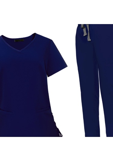 Suntek Magideal Kadın Kese Setleri Hemşire İş Elbisesi Lacivert