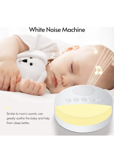 Maiyame Beyaz Gürültü Makinesi - 6 Rahatlatıcı Ses, Yumuşak Işık Ve Akıllı Zamanlayıcı İle Huzurlu Uyku Beyaz Ve Gri