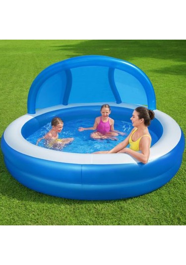 Şişme Aile Havuzu Tenteli 241x241x140cm 54337