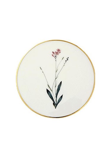 Porland Botanical Desen4 Bardak Altlığı 10cm 04alm006635 Krem