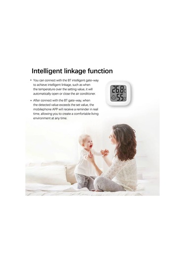 Xindoker Akıllı Tuya Bt Sıcaklık Ve Nem Sensörü: Uzaktan İzleme Ve 3 Gösterge Modu