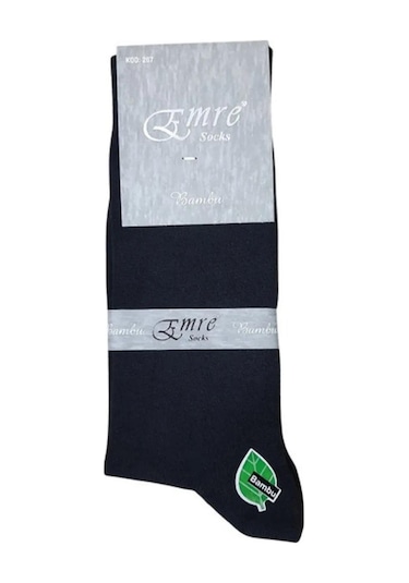 Emre Erkek Bambu Mevsimlik Soket Çorap 267 - 6 Adet Siyah
