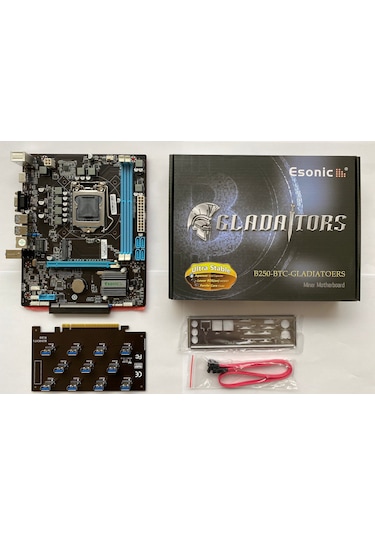 Esonic B250-BTC Gladiators Intel B250 1600 MHz DDR3 Soket 1151 ATX Anakart