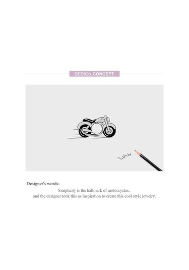 Novahub 925 Ayar Gümüş Motosiklet Siyah Emaye Yılan Bilezik Takı 0.8x1.4cm Siyah