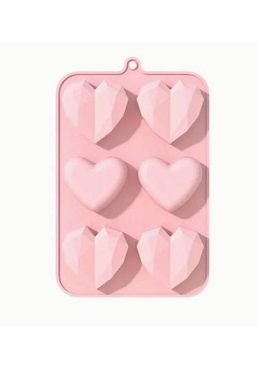 Pastaland Silikon Kek Kalıbı Kalp Düz Elmas Şekilli Diğer