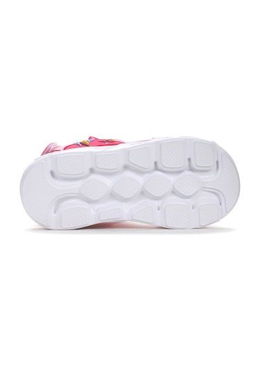 Kiko Kids Unicorn Günlük Işıklı Cırtlı Kız Çocuk Sandalet Ayakkabı Pembe Pembe