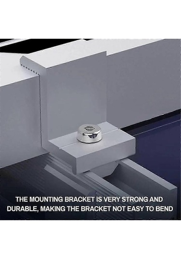 Moly 10 Adet Alüminyum Z-şekilli Güneş Paneli Tutamağı, Çivili, 30mm Yan Basınçlı, Hızlı Kurulum