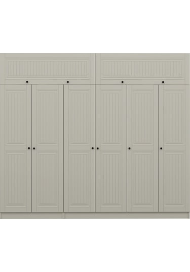 Kale 6 Kapaklı 2 İç Çekmeceli Dolap Ve Yüklük Kumtaşı Mebran İlkbahar 235cm Bej