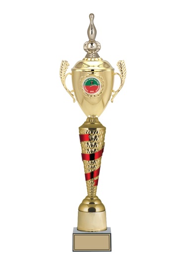 Odak Kupa - Figürlü Kupalar - Bowling / Labut Figürlü Kupalar Fg-084 A - 63 Cm Altın - Beyaz