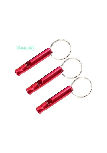 Kırmızı 3 Adet Acil Durum Düdüğü Süper Yüksek Sesle Tiz Ses Anahtarlı Sinyalizasyon Taşınabilir Açık Güvenlik Malzemeleri 56930733 Kırmızı