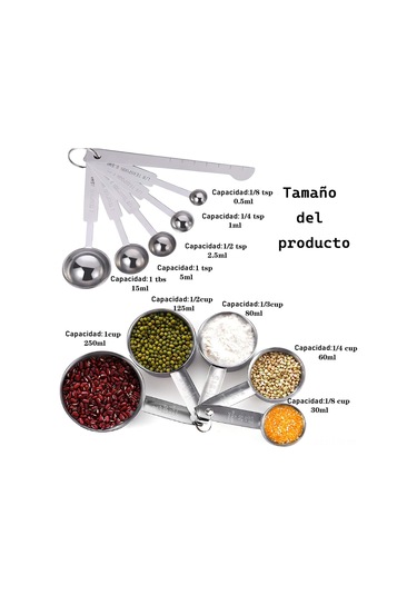 Yaleker 11 Parça Paslanmaz Çelik Ölçü Kasa Ve Kaşık Seti 5 Kasa + 5 Kaşık + 1 Düzleştirici Aracı , Gümüş Renk, Hassas Ölçü İçin 30ml-250ml Kasa, 0.5ml-15ml Kaşık Gümüş Yaleker 11 Parça Paslanmaz Çelik Ölçü Kasa Ve Kaşık Seti 5 Kasa + 5 Kaşık + 1 Düzleştirici Aracı , Gümüş Renk, Hassas Ölçü İçin 30ml-250ml Kasa, 0.5ml-15ml Kaşık Gümüş