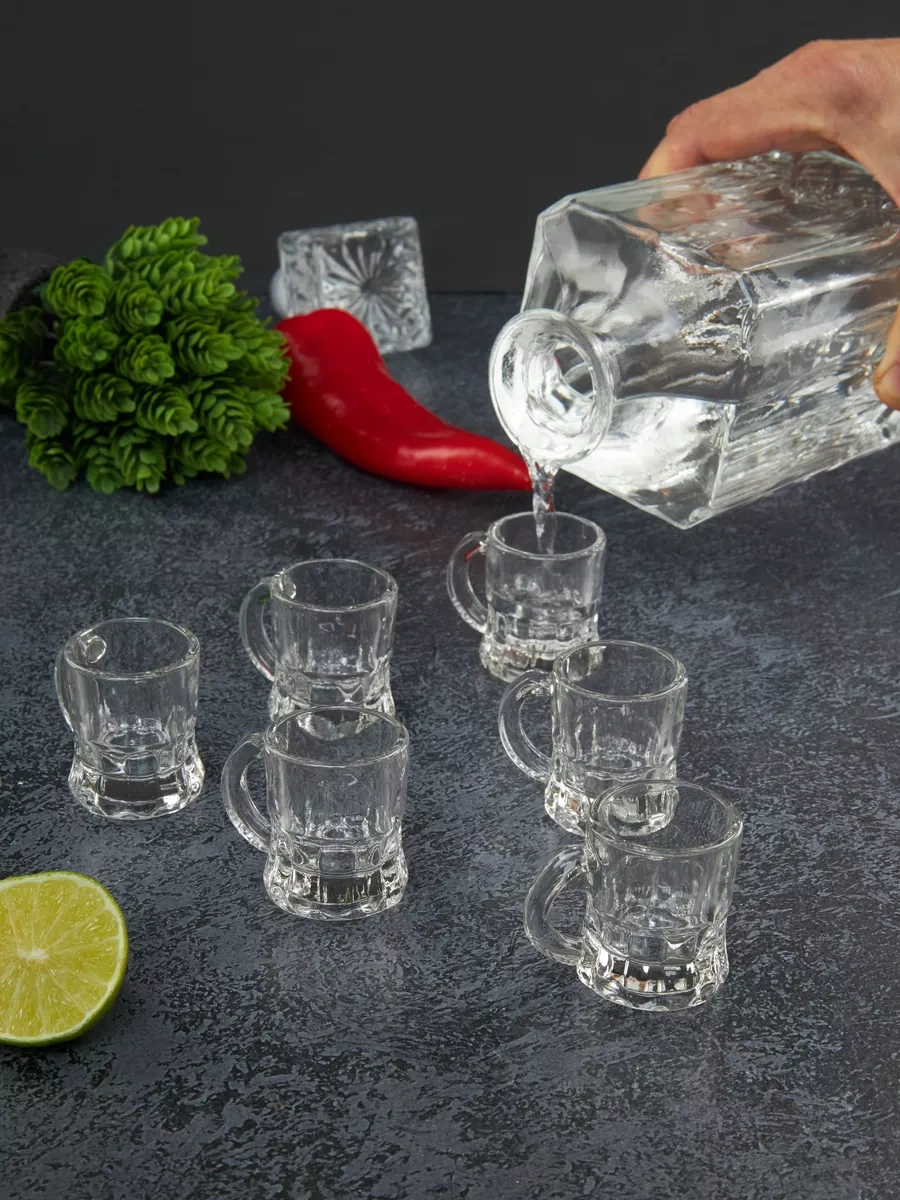 Gift'n'home 6 Parça 25 Ml Votka Shot Camı Hediye Seti 217799871